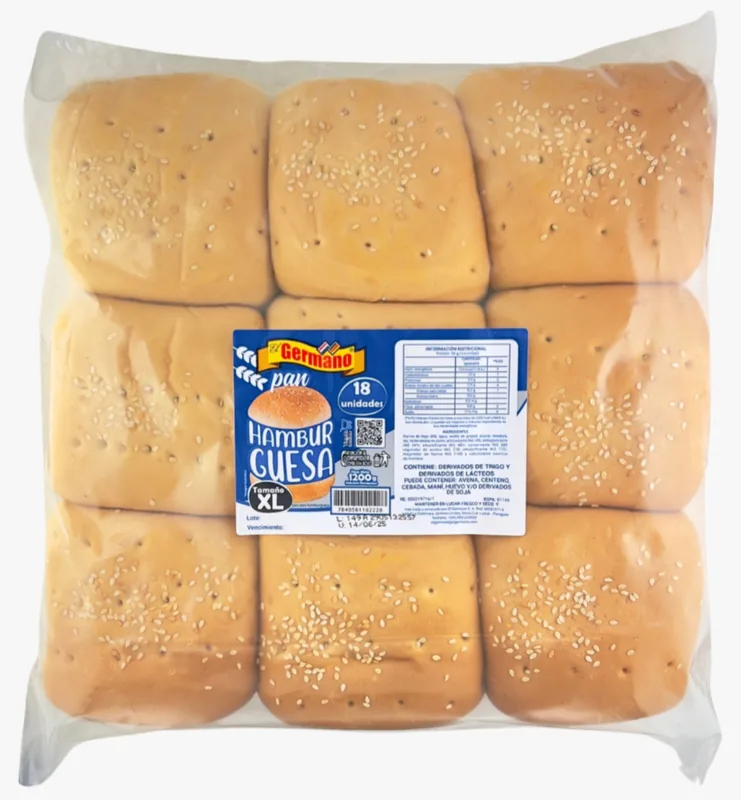Pan para hamburguesa blanco
