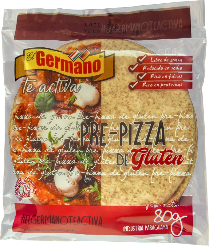 Prepizza de gluten